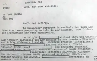 An FBI document that was filed away nearly 45 years ago, documents a 1976 vote by New York’s ruling mob commission. For the first time in two decades, they are discussing admitting new members.